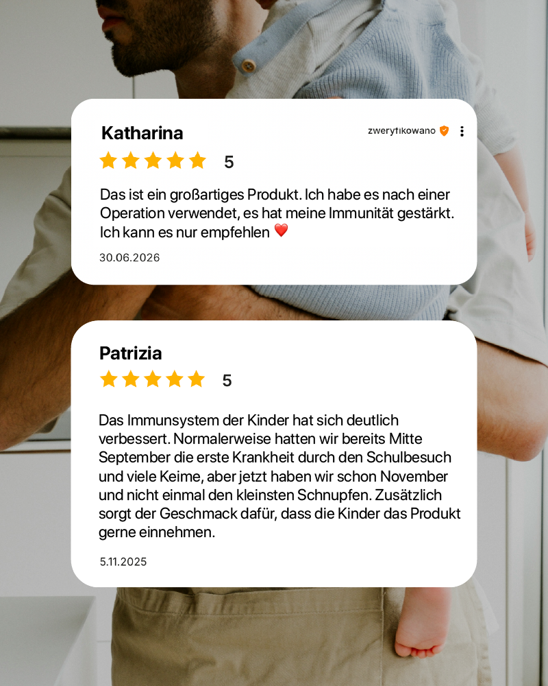 Set: Colostrum in Kapseln + Bananen-Colostrum für Kinder
