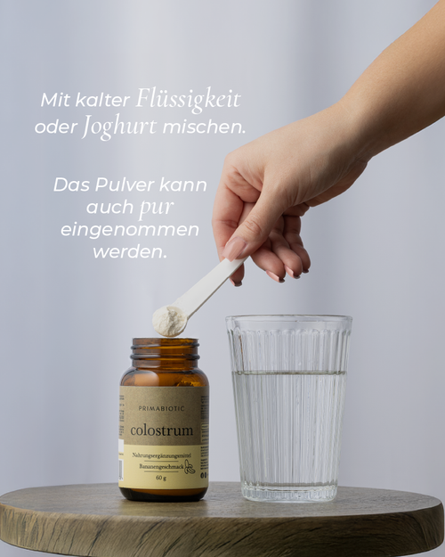 Colostrum Pulver für Kinder Bananengeschmack