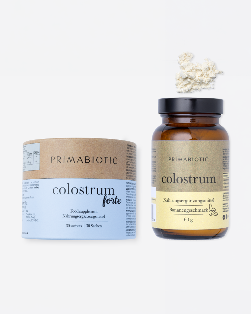 Set: Colostrum Forte + Bananen-Colostrum für Kinder